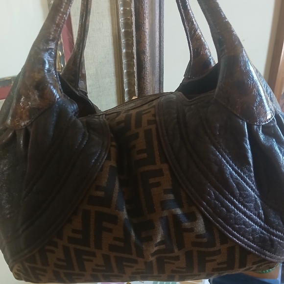 Designer Brown and Black Women's Bag - Picture 2 of 8